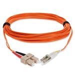 Picture of 2m SC to LC Orange OM4 Duplex OFNR (Riser-Rated) TAA Fiber Patch Cable
