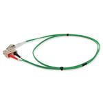 Picture of 2m SC to LC Green OM4 Duplex OFNP (Plenum-Rated) Fiber Patch Cable