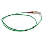 Picture of 2m SC to LC Green OM4 Duplex OFNP (Plenum-Rated) Fiber Patch Cable
