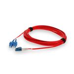 Picture of 2m SC to LC Red OS2 Duplex OFNP (Plenum-Rated) TAA SMF Fiber Patch Cable