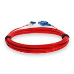Picture of 2m SC to LC Red OS2 Duplex OFNP (Plenum-Rated) TAA SMF Fiber Patch Cable