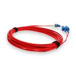 Picture of 2m SC to LC Red OS2 Duplex OFNP (Plenum-Rated) TAA SMF Fiber Patch Cable