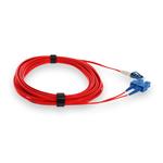 Picture of 2m SC to LC Red OS2 Duplex OFNP (Plenum-Rated) TAA SMF Fiber Patch Cable