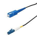 Picture of 2m SC to LC Black OS2 Simplex OFNR (Riser-Rated) SMF Fiber Patch Cable