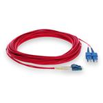 Picture of 30m SC to LC Red OS2 Duplex OFNR (Riser-Rated) SMF Fiber Patch Cable