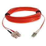 Picture of 40m SC to LC Orange OM1 Duplex OFNR (Riser-Rated) MMF Fiber Patch Cable