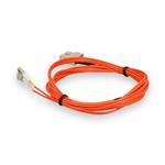 Picture of 4m SC to LC Orange OM2 Duplex OFNR (Riser-Rated) Fiber Patch Cable