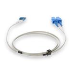Picture of 5m SC to LC Gray OS2 Duplex OFNR (Riser-Rated) SMF Fiber Patch Cable