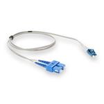 Picture of 5m SC to LC Gray OS2 Duplex OFNR (Riser-Rated) SMF Fiber Patch Cable