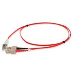 Picture of 6m SC to LC Red OM3 Duplex OFNP (Plenum-Rated) Fiber Patch Cable