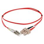 Picture of 6m SC to LC Red OM3 Duplex OFNP (Plenum-Rated) Fiber Patch Cable
