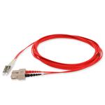 Picture of 6m SC to LC Red OM1 Duplex OFNR (Riser-Rated) MMF Fiber Patch Cable