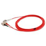 Picture of 6m SC to LC Red OM1 Duplex OFNR (Riser-Rated) MMF Fiber Patch Cable