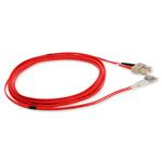 Picture of 6m SC to LC Red OM1 Duplex OFNR (Riser-Rated) MMF Fiber Patch Cable