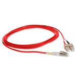 Picture of 6m SC to LC Red OM1 Duplex OFNR (Riser-Rated) MMF Fiber Patch Cable