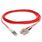 Picture of 6m SC to LC Red OM1 Duplex OFNR (Riser-Rated) MMF Fiber Patch Cable