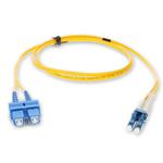 Picture of 6m SC to LC Yellow OS2 Duplex OFNR (Riser-Rated) TAA SMF Fiber Patch Cable