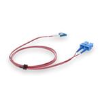 Picture of 7m SC to LC Pink OS2 Duplex OFNR (Riser-Rated) SMF Fiber Patch Cable