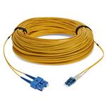 Picture of 80m SC to LC Yellow OS2 Duplex OFNR (Riser-Rated) SMF Fiber Patch Cable
