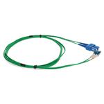 Picture of 8m SC to LC Green OS2 Duplex OFNR (Riser-Rated) SMF Fiber Patch Cable