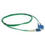 Picture of 8m SC to LC Green OS2 Duplex OFNR (Riser-Rated) SMF Fiber Patch Cable