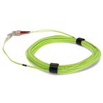 Picture of 9m SC to LC Lime Green OM5 Duplex OFNR (Riser-Rated) Fiber Patch Cable