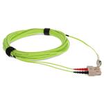 Picture of 9m SC to LC Lime Green OM5 Duplex OFNR (Riser-Rated) Fiber Patch Cable