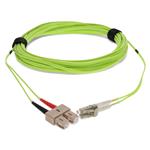 Picture of 9m SC to LC Lime Green OM5 Duplex OFNR (Riser-Rated) Fiber Patch Cable