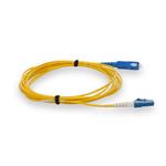 Picture of 10m SC to LC Yellow OS2 Simplex Microboot, Snagless OFNR (Riser-Rated) SMF Fiber Patch Cable