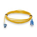 Picture of 10m SC to LC Yellow OS2 Simplex Microboot, Snagless OFNR (Riser-Rated) SMF Fiber Patch Cable