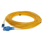 Picture of 32m SC to LC Yellow OS2 Duplex Microboot, Snagless OFNR (Riser-Rated) SMF Fiber Patch Cable