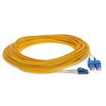 Picture of 32m SC to LC Yellow OS2 Duplex Microboot, Snagless OFNR (Riser-Rated) SMF Fiber Patch Cable