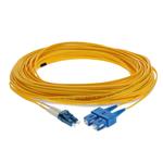 Picture of 32m SC to LC Yellow OS2 Duplex Microboot, Snagless OFNR (Riser-Rated) SMF Fiber Patch Cable