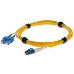 Picture of 8m SC to LC Yellow OS2 Duplex Microboot, Snagless OFNR (Riser-Rated) SMF Fiber Patch Cable