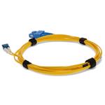 Picture of 8m SC to LC Yellow OS2 Duplex Microboot, Snagless OFNR (Riser-Rated) SMF Fiber Patch Cable