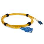 Picture of 8m SC to LC Yellow OS2 Duplex Microboot, Snagless OFNR (Riser-Rated) SMF Fiber Patch Cable