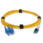 Picture of 8m SC to LC Yellow OS2 Duplex Microboot, Snagless OFNR (Riser-Rated) SMF Fiber Patch Cable