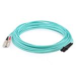 Picture of 20m SC to MT-RJ Aqua OM3 Duplex OFNR (Riser-Rated) Fiber Patch Cable