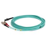 Picture of 7m SC to MT-RJ Aqua OM3 Duplex OFNR (Riser-Rated) Fiber Patch Cable