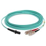 Picture of 7m SC to MT-RJ Aqua OM3 Duplex OFNR (Riser-Rated) Fiber Patch Cable