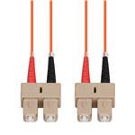 Picture of 0.5m SC to SC Orange OM1 Duplex OFNP (Plenum-Rated) MMF Fiber Patch Cable