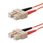 Picture of 0.5m SC to SC Orange OM1 Duplex OFNP (Plenum-Rated) MMF Fiber Patch Cable