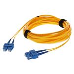 Picture of 0.5m SC to SC Yellow OS2 Duplex OFNR (Riser-Rated) TAA SMF Fiber Patch Cable