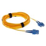 Picture of 0.5m SC to SC Yellow OS2 Duplex OFNR (Riser-Rated) TAA SMF Fiber Patch Cable