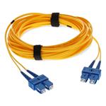 Picture of 0.5m SC to SC Yellow OS2 Duplex OFNR (Riser-Rated) TAA SMF Fiber Patch Cable