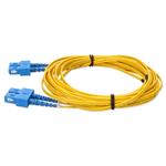 Picture of 0.5m SC to SC Yellow OS2 Duplex OFNP (Plenum-Rated) SMF Fiber Patch Cable