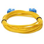 Picture of 0.5m SC to SC Yellow OS2 Duplex OFNP (Plenum-Rated) SMF Fiber Patch Cable