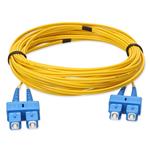 Picture of 0.5m SC to SC Yellow OS2 Duplex OFNP (Plenum-Rated) SMF Fiber Patch Cable
