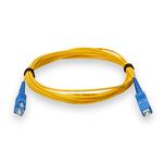 Picture of 0.5m SC to SC Yellow OS2 Simplex OFNR (Riser-Rated) SMF Fiber Patch Cable