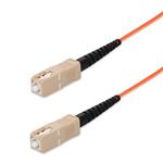 Picture of 100m SC to SC Orange OM1 Simplex OFNP (Plenum-Rated) MMF Fiber Patch Cable